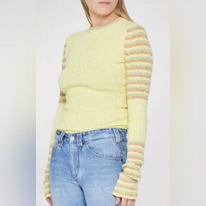 Victoria Beckham Knitwear/Sweater Yellow Women’s Large Quiet Luxury Trendy